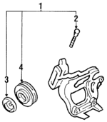 MB239580 - Cooling System: Tension Pulley Bolt for Mopar Image
