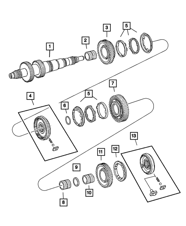 5096453AA - Manual Transmission 6 Speed: Bearing for Mopar Image