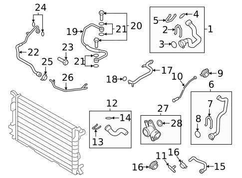 Hoses & Lines for 2015 Audi A5 Quattro #1