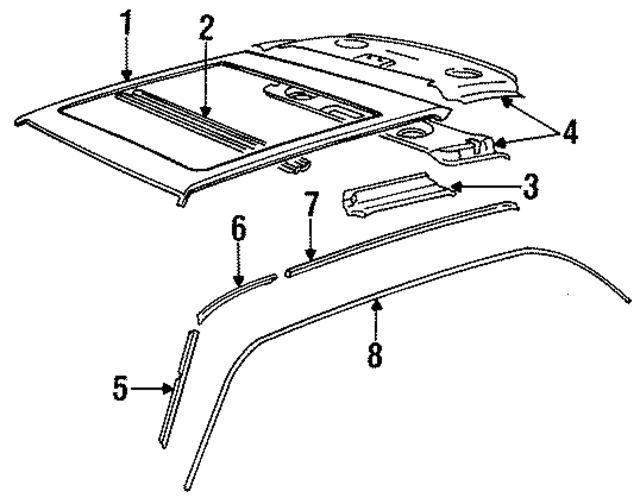 41231963142 - Body: Roof Bow for BMW Image