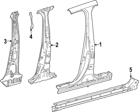 Center Pillar & Rocker for 2025 Lexus LX700h #0