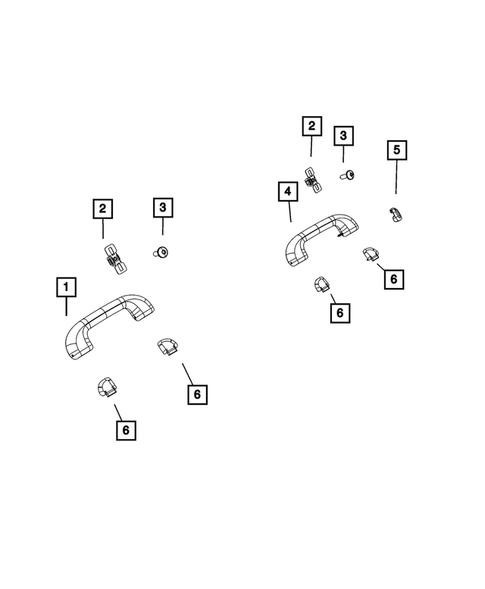 Headliners - Visors - Assist Straps for 2021 Jeep Cherokee #2