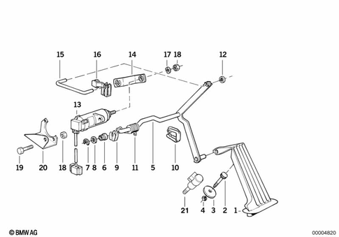 Accelerator Pedal Sensor for 1992 BMW 535i #0