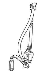 7321006050B0 - Electrical: Belt &amp; Retractor for Toyota: Solara Image