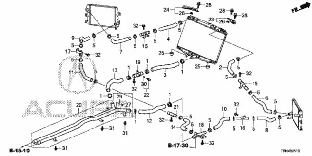 Radiator Hose for 2018 Acura NSX #0