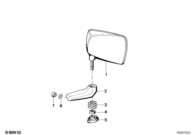 46632302174 - Body Equipment: Right Convex Mirror Head -  for BMW-Motorrad Image