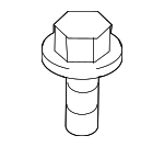 WHT005456 - Body: Motor &amp; Linkage Bolt for Audi: A4, A4 allroad, A4 Quattro, A5 Quattro, A5 Sportback, A6 allroad, A6 Quattro, A7 Sportback, RS5, RS5 Sportback, RS6 Avant, RS7 Sportback, S4, S5, S5 Sportback, S6, S7 Sportback Image