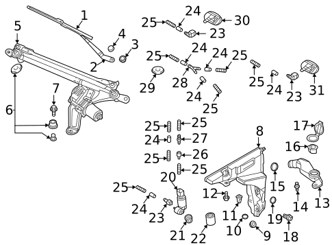 Wiper & Washer Components for 2022 Audi RS6 Avant #0