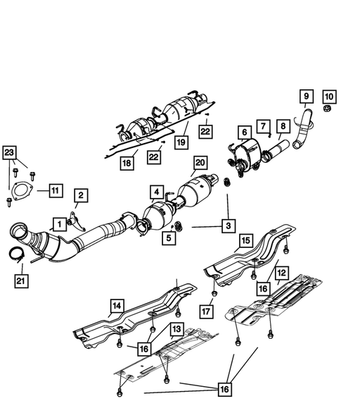 Exhaust System for 2009 Dodge Ram 2500 #0