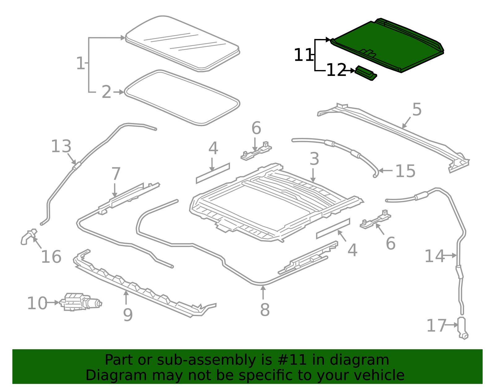 2018-2023 Honda Sunroof Cover 70600-TZ5-A03ZE | Honda Factory Parts