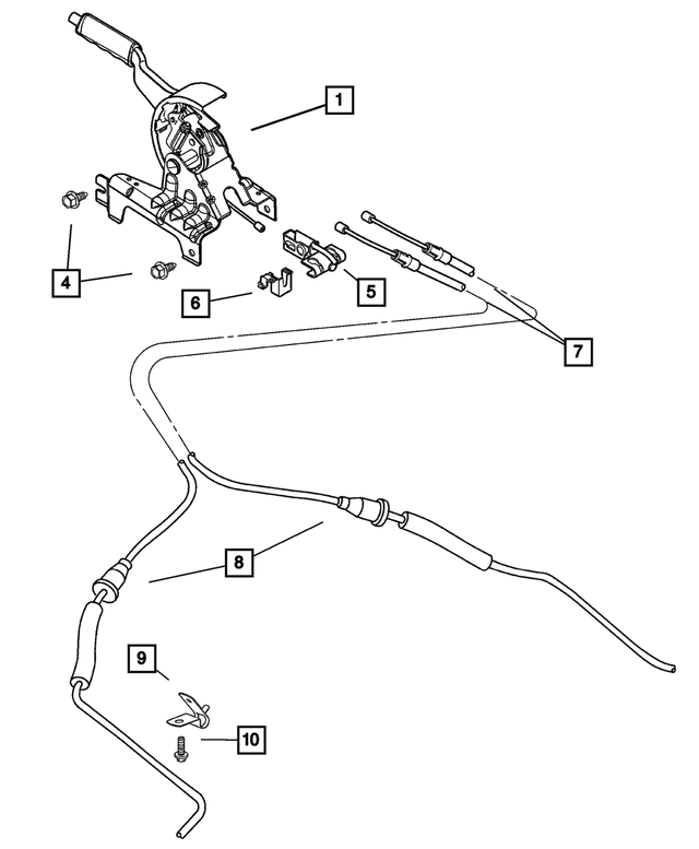 « 4764896AE –  : Frein De Stationnement Levier pour Mopar Image »