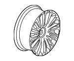 LC5Z1007R - : Wheel, Alloy for Lincoln: Aviator Image