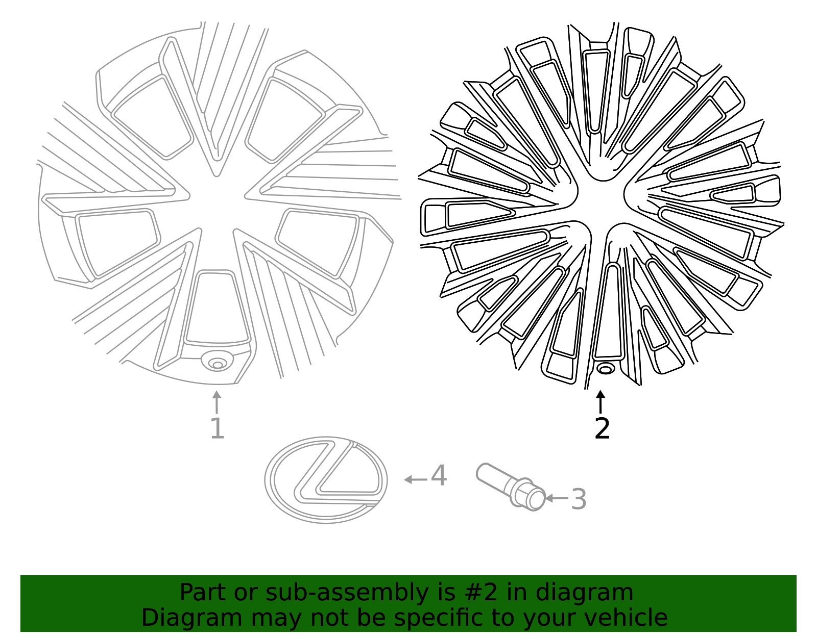 42611-46090 - 2023-2024 Lexus RZ450e - Wheel, Alloy | My L Parts