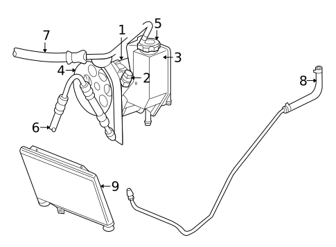 Pump & Hoses for 2009 Dodge Viper #0