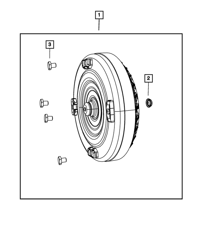 RL070538AB - 62TE; 6-Speed; Automatic Transaxle: Torque Converter Kit for Mopar Image image
