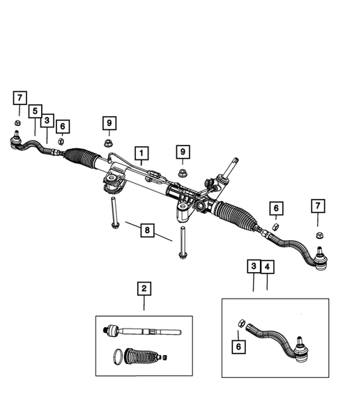 Steering Gear for 2014 Dodge Durango #0