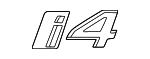 51145A42CF9 - Body: Nameplate for BMW: i4 Image