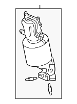 18190RN0A10 - : Catalytic Converter for Honda: Pilot, Ridgeline Image
