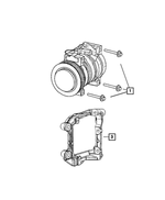 6102184AA - Air Conditioners and Heaters: Hex Head Bolt And Coned Washer for Mopar Image
