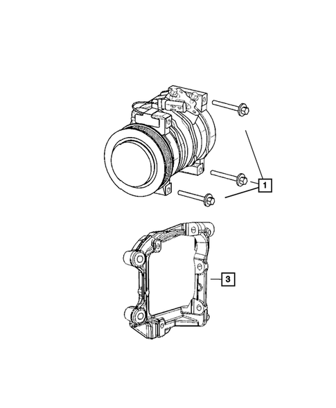 Air Conditioner Compressor and Mounting for 2009 Dodge Viper #1