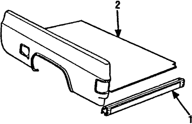 15628612 - Body: Sill Panel for GM Image