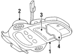 KN01TL2 - Body: Console Housing for Chrysler: Grand Voyager, Town &amp; Country, Voyager | Dodge: Caravan, Grand Caravan Image