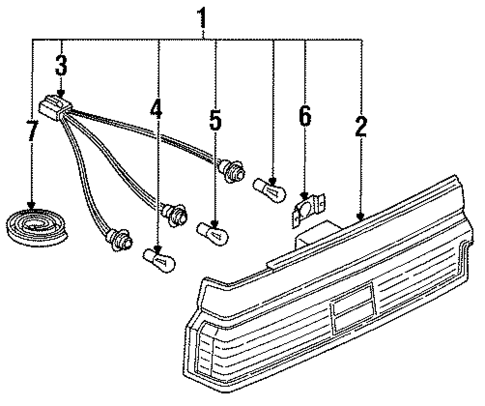 Combination Lamps for 1988 Nissan Sentra #0