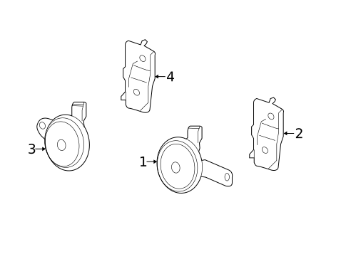 Horn for 2016 Honda Accord #0