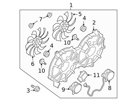Cooling Fan for 2013 Nissan 370Z #0
