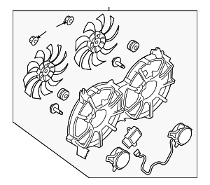 21481JK00A - Cooling System: Fan Module for Nissan: 370Z Image