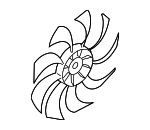 21486JK60B - Electric Propulsion System: Fan &amp; Motor for Nissan: 370Z, Altima, LEAF, Maxima Image