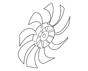 21486JK60B - Cooling System: Fan Blade for Nissan: 370Z, Altima, LEAF, Maxima Image