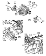 52021709AB - : Engine Mount Bracket for Mopar Image