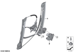 51355A41AD1 - : Window Lifter Without Motor, Front Left for BMW Image