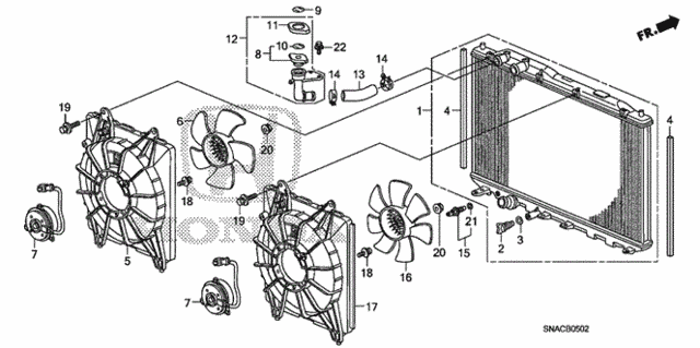 Radiator (Denso) (2.0L) for 2011 Honda Civic #0