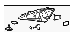 8118553674 - Electrical: Headlamp Assembly for Lexus: IS F, IS250, IS350 Image