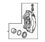 84377006 - : Front Driver Side Disc Brake Caliper Assembly for GM Image