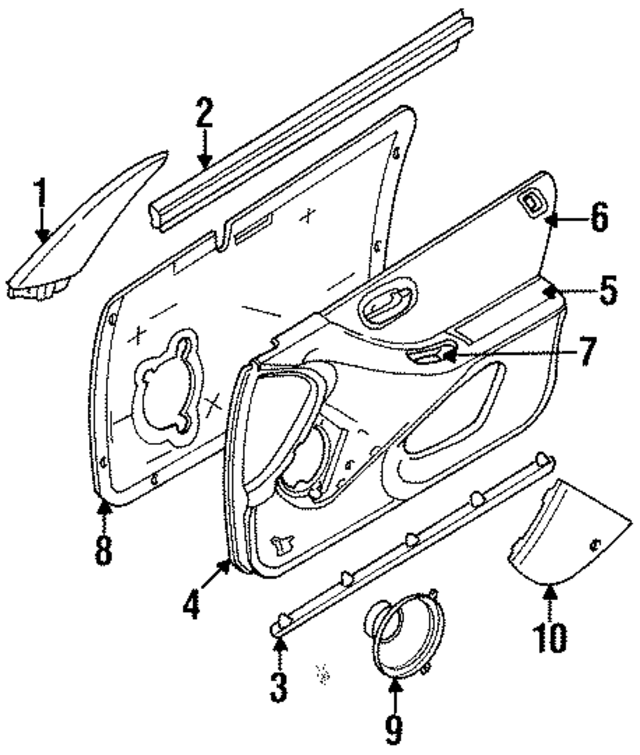 4630403 - Body: Door Mirror Trim Ring for Mopar Image