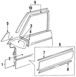 6700250011 - Body: Door Shell for Lexus: LS400 Image