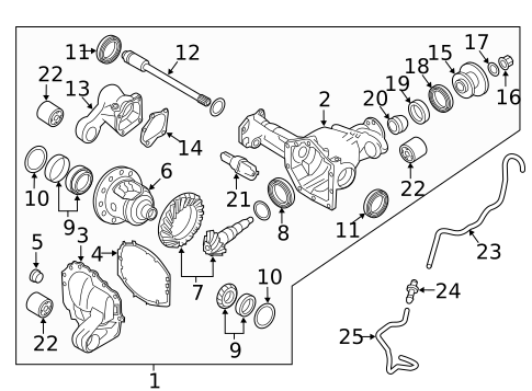 Carrier & Front Axles for 2022 Nissan TITAN #0