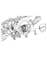 1GA591J8AC - : Steering Wheel Back Cover for Mopar Image