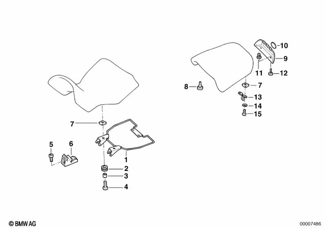 52532313289 - Seats and Seat Bench: Bow -  for BMW-Motorrad Image