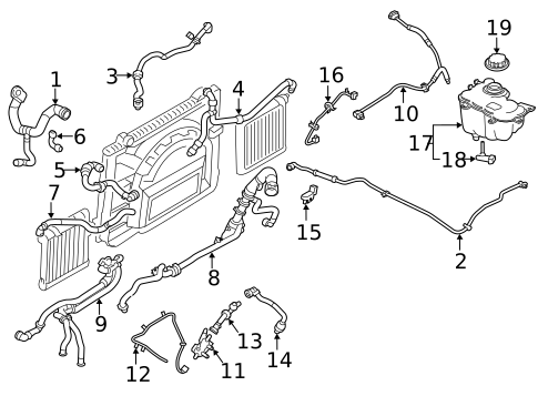 Radiator Hoses for 2020 Jaguar F-Pace #0