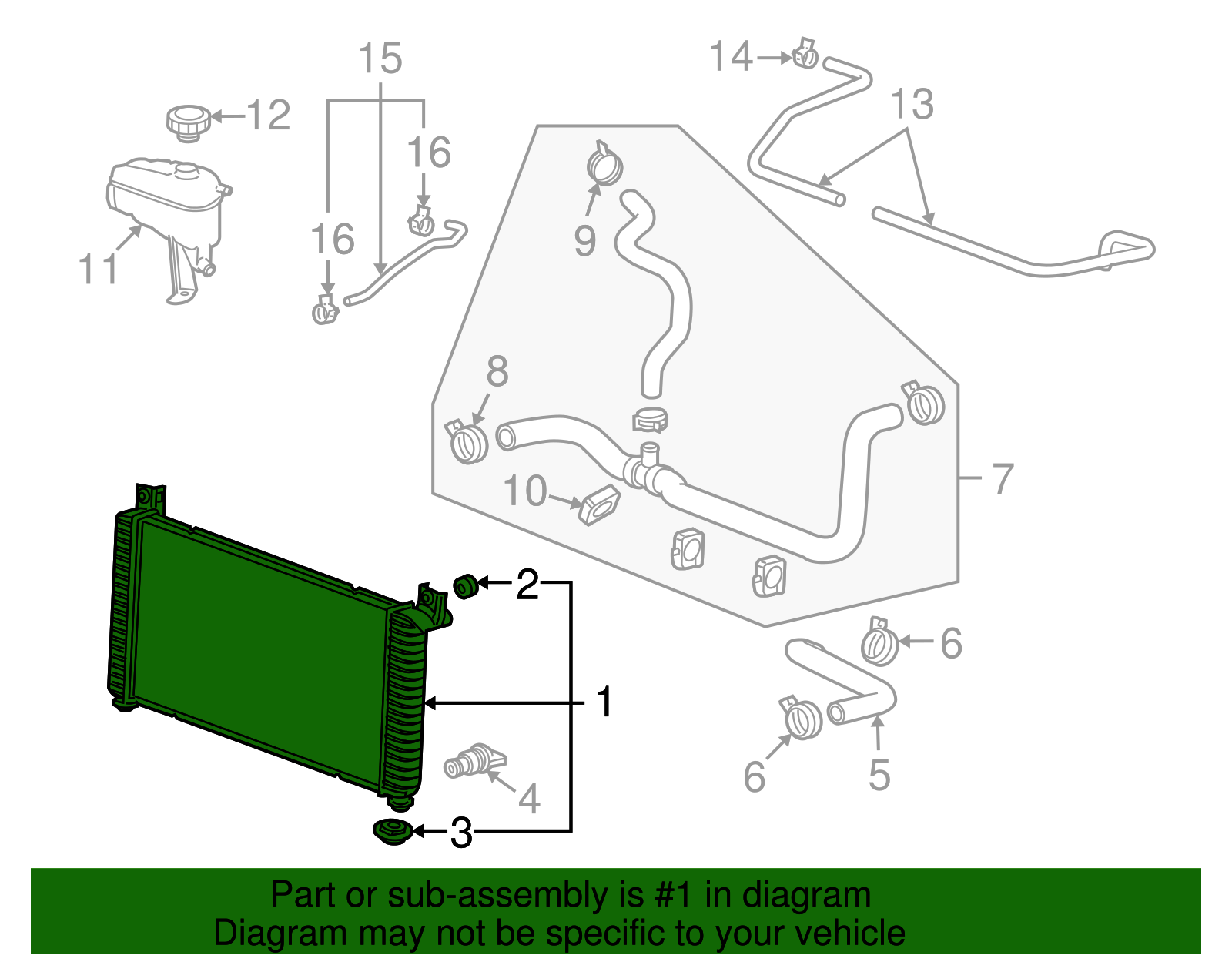 2016-2020 GM Radiator 84186718 GM | GMPartsDirect.com