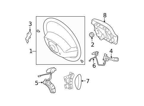 Steering Wheel & Trim for 2009 Toyota 4Runner #0
