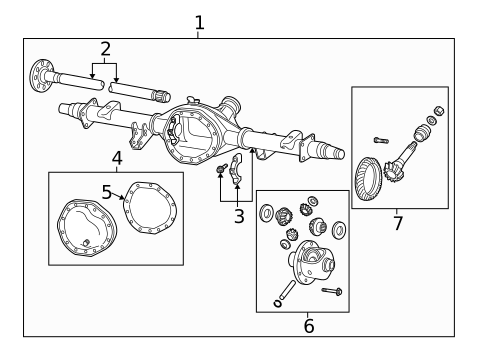 Axle Housing for 2016 Ram 3500 #2