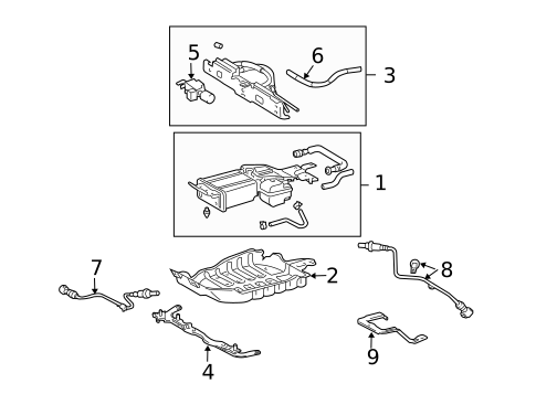 Emission Components for 2007 Toyota Highlander #1