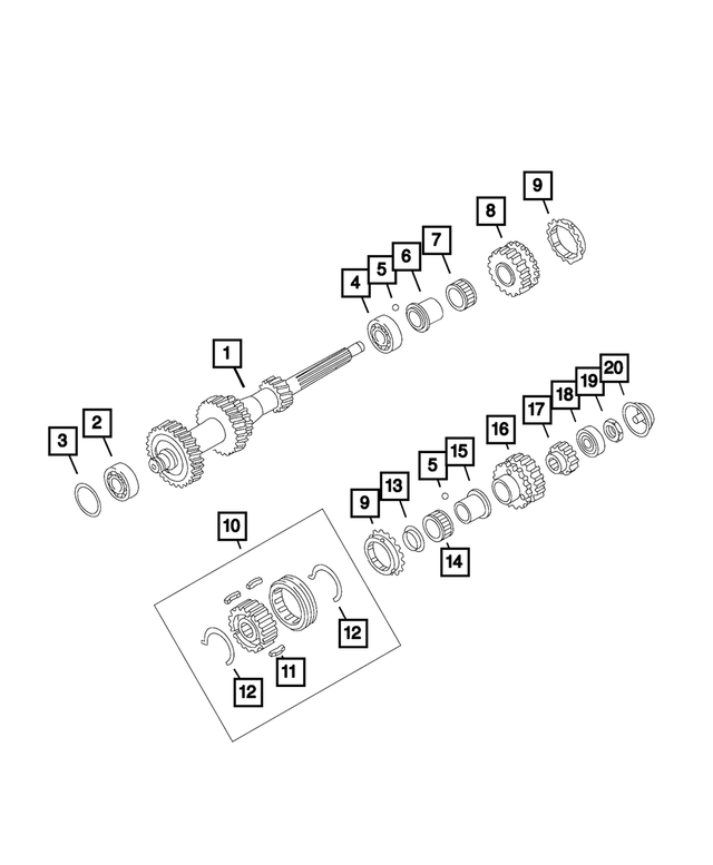 68316422AA - : Needle Roller Bearing for Mopar Image