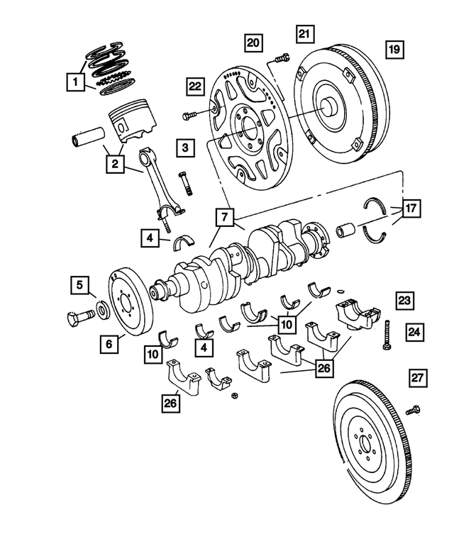 52104048 - Engine 5.7L Eight Cylinder: Torque Converter Drive Plate for Mopar Image image