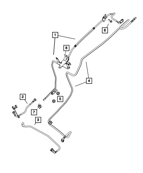 Fuel Lines for 2008 Jeep Wrangler #0